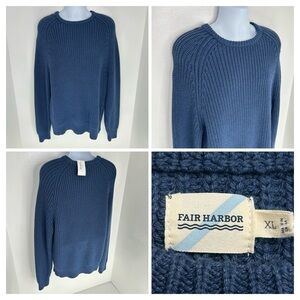 Fair‎ Harbor NWT The Neptune Sweater Size XL Fisherman Heavyweight Seawool $128